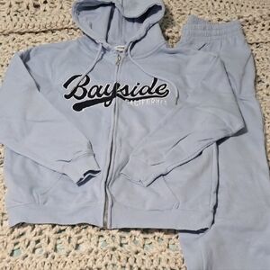 Garage Light Blue Bayside Zippie and Sweatpants Set